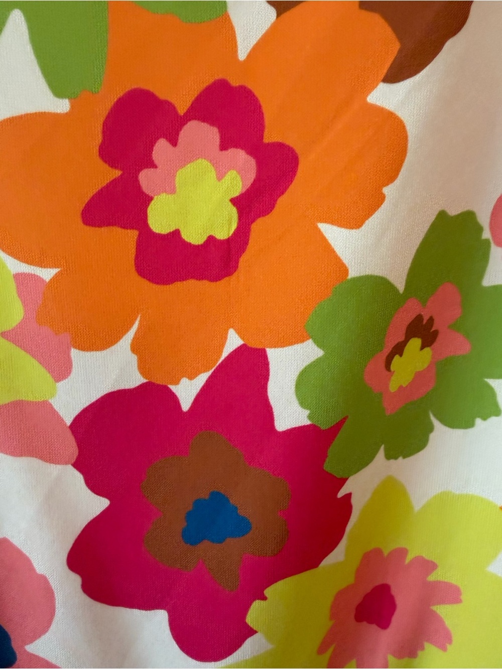BiBi Bright Floral V-Neck Top Size Large - Picture 14 of 14